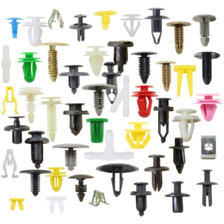 100pcs Bumper Clips Interior Decoration Screws Plastic Random Mixing For Lots Of Cars