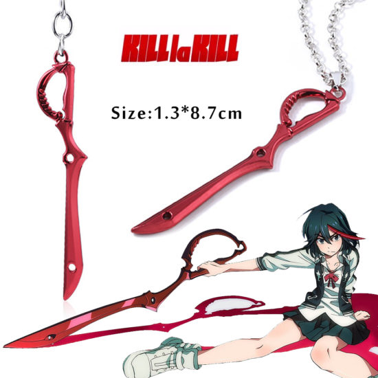 MIDY Anime KILL la KILL Keychain Matoi Ryuko Metal Mini Red Scissors Blade Keyring Men Car Accessories - Image 2