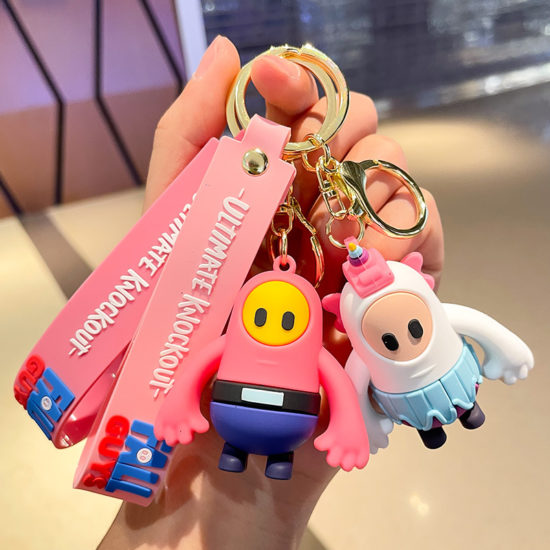 Keychains Fall Guys Ultimate Knockout For Children Christmas Birthday Toys Gift