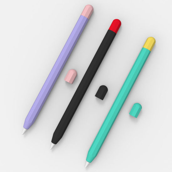 Stylus Cover Silicone Pen Case For AppleAndroid Color Matching Stylus Protective Case Non-slip Anti-fall Cover - Image 2