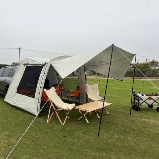 Camping Shelter Portable Waterproof Car Rear Tent And Bicycle Extension Tent Outdoor Large Space - Image 3