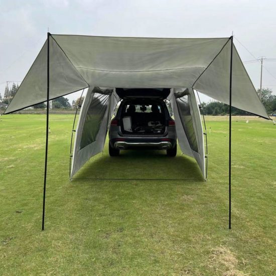 Camping Shelter Portable Waterproof Car Rear Tent And Bicycle Extension Tent Outdoor Large Space - Image 2
