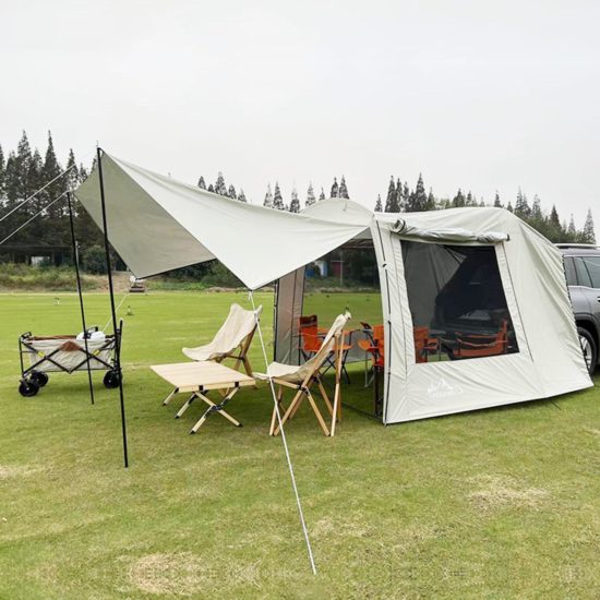 Camping Shelter Portable Waterproof Car Rear Tent And Bicycle Extension Tent Outdoor Large Space