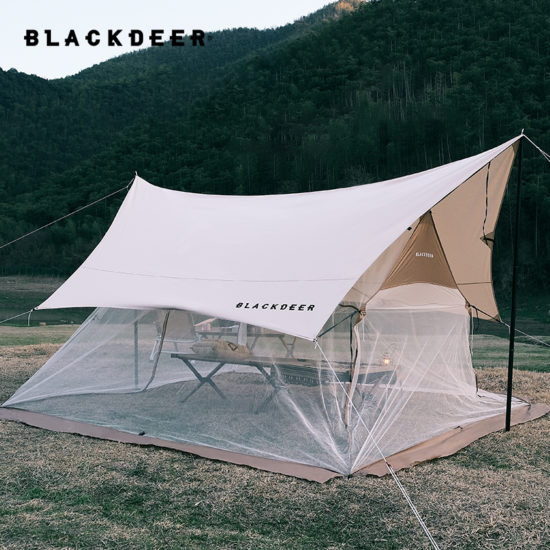 Summer Awning Anti-mosquito Tent Mesh 5-8 People Field Camping Picnic Tent Ventilation