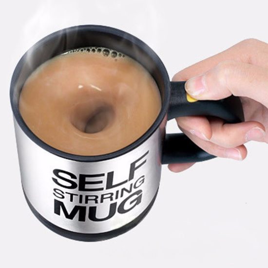 Mug Stainless Steel 400ml Self Stirring With Lid Automatic Electric Lazy Coffee Milk Automatic Mixing Stir Mug