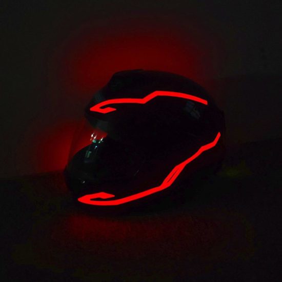 Light Flashing Stripe Motorcycle Helmet Luminous Sticker LED Night Riding Lights - Image 3