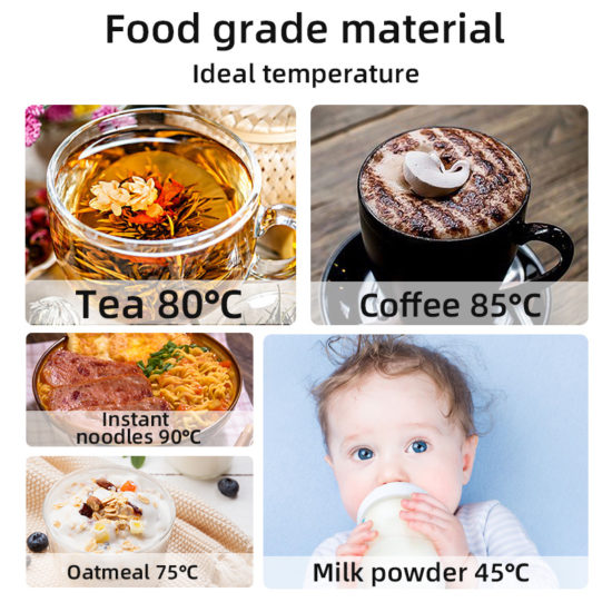 Portable Car Heating Cup 400ml Stainless Steel Touch screen Digital Display Water Warmer Bottle Thermos cup Car Kettle - Image 2