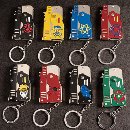 rubber band gun From Zinc alloy metal can be folded as keyring kidsAdult gift, For You In Work - Image 2