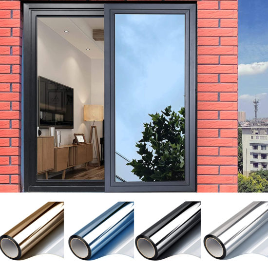 Self Adhesive Window Sticker Heat Reflective Glass Privacy Reflective Film Multi Size - Image 2