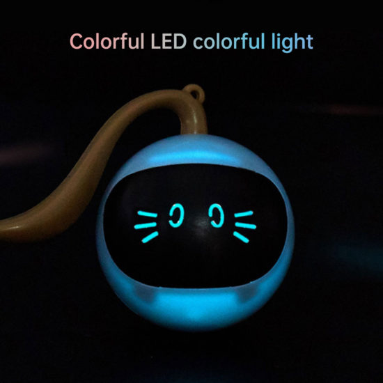 ⁦Automatic Cat Ball Toys Electric USB Rechargeable Self Rotating Indoor Toys for Pet Kitten⁩ - الصورة ⁦3⁩