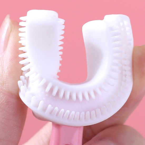 Children Toothbrush 360 Degree U-shaped Child Silicone Kids Teeth Oral Care Cleaning - Image 3