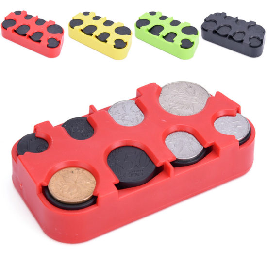 Holder Coin Organizer Changer Holder For Cars Bus Multicolor