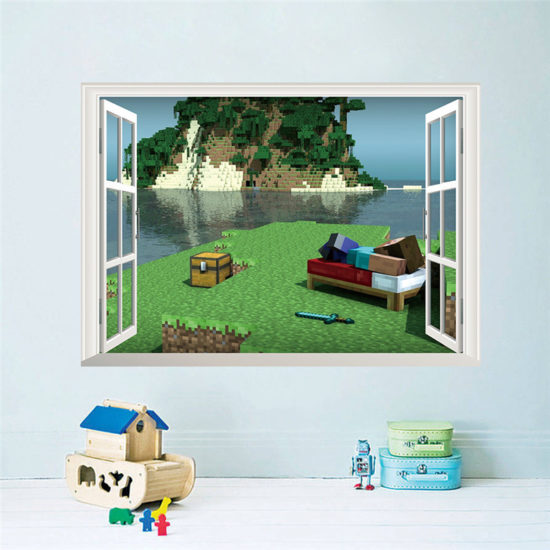 Minecraft game posters decoracion hogar moderno wall stickers for Gamers rooms Anime poster - Image 3