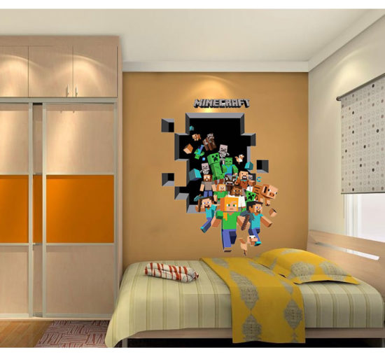 Minecraft game posters decoracion hogar moderno wall stickers for Gamers rooms Anime poster - Image 2