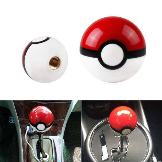 Pokemon Ball Racing Gear Shift Knob Diameter 54mm M10X1.5 / M8x1.25 / M10x1.25 / M12x1.25