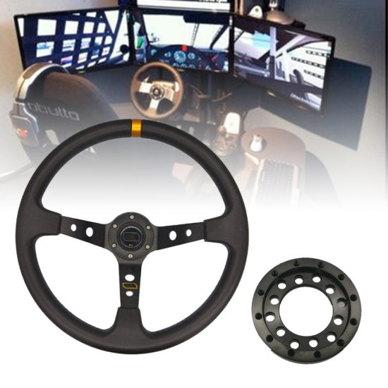 Aluminum 24 Hole Adapter For Logitech G25 G27 Steering Wheels Modification Set 70MM Plate DIY Parts