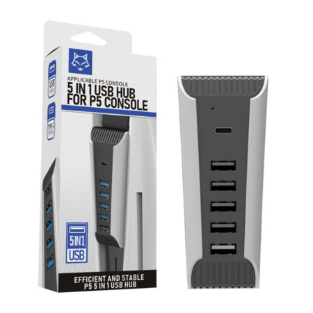 5-in1 Splitter Expander Extension Hub For PS5 USB3.0 High Speed Multi Port Adapter for PS5