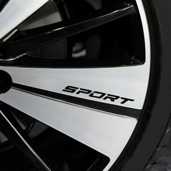 Strong Sticker Car Body Car Door Rims Wheel Hub Racing 4PCS/SET SPORT Decal - Image 3