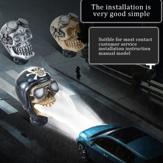 Skull Head Gear Manual Transmission Shift  Creative Design - Image 2