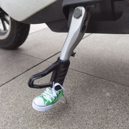 1 Pcs Creative Tripod Cover for Motorcycle Bicycle Side Shoe Support Electric Bike Tripod Decor Mini Shoes Key Chain