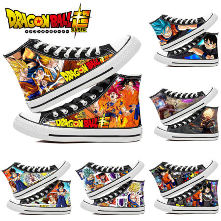 Anime Dragon Ball SonGoku Canvas Shoes Fashion High Upper Vulcanized Breathable Sneakers Cool