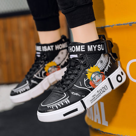 Newest children's non-slip leather running shoes  from Anime Naruto