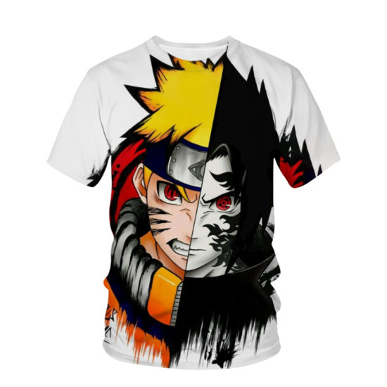 Naruto Akatsuki 3D Print Oversized T Shirt Fashion Casual Cute Short Sleeve Unisex