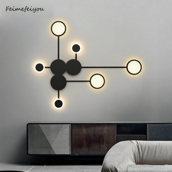 Modern staircase light home decoration for bedside wall sconce minimalist lamps living room bedroom