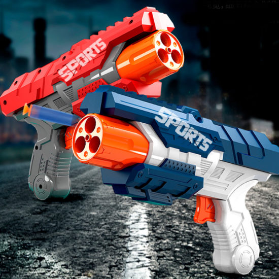Eva Soft Bullets Guns Toy Air Powered Safety For Kids Soft Bullet Head Foam Indoor Shooting Game