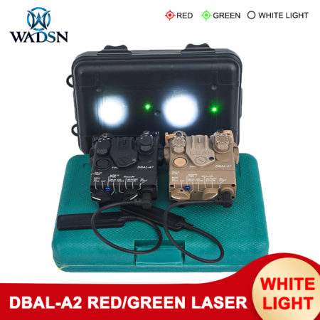 Flashlight Laser Tactical Red Green Dot Double Beam Aiming Guns Weapon AR15 Gun Light No Infrared