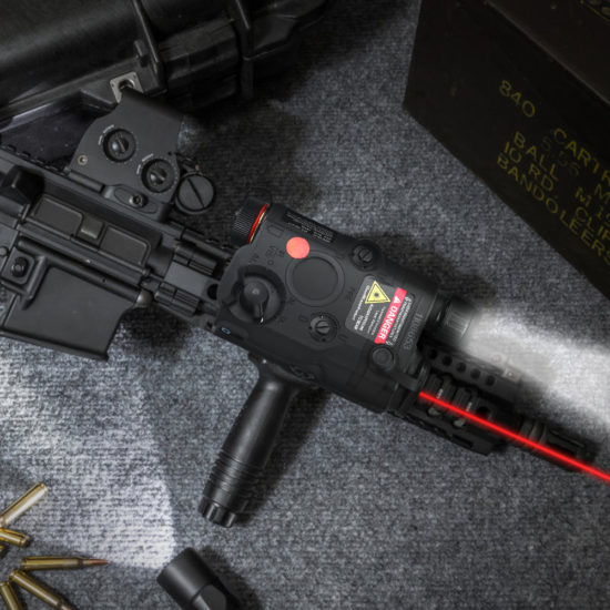 Battery Box Red Dot Laser+White LED Flashlight+ IR Night Vision 20mm Rail Hunting Rifle Airsoft PEQ - Image 3