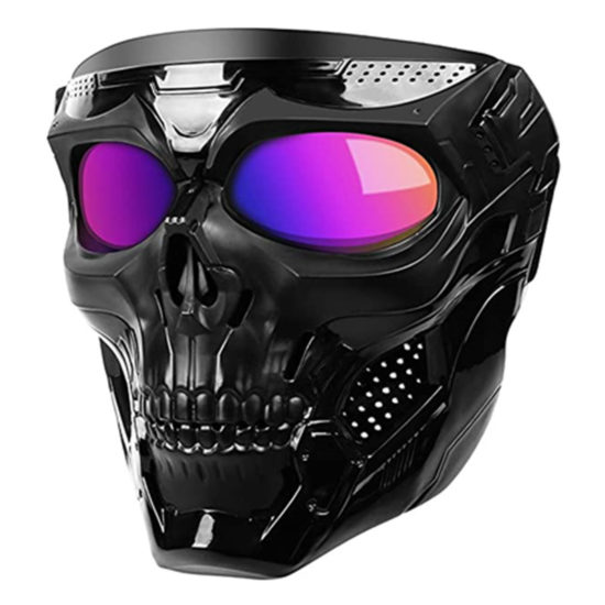 Cool Skull Face Mask With Goggles Open Face Helmet Moto Casco For Motorcycle Also