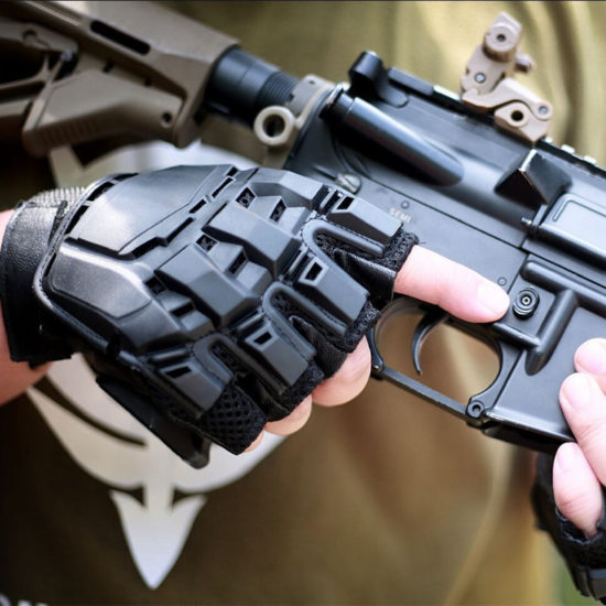 Military Airsoft Gloves Army Tactical Shooting Gloves Combat Men Hiking Riding Anti-Slip Half / Full Finger Gloves - Image 3