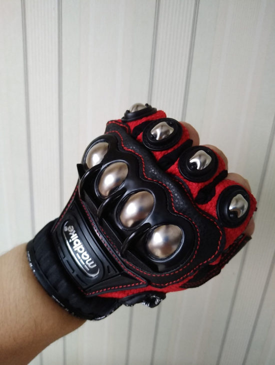 Tactical Gloves Steel Safety Equipment Brass Knuckle For Racing Bicycle Self Defence