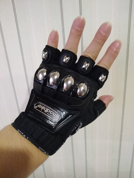 Tactical Gloves Steel Safety Equipment Brass Knuckle For Racing Bicycle Self Defence - Image 3
