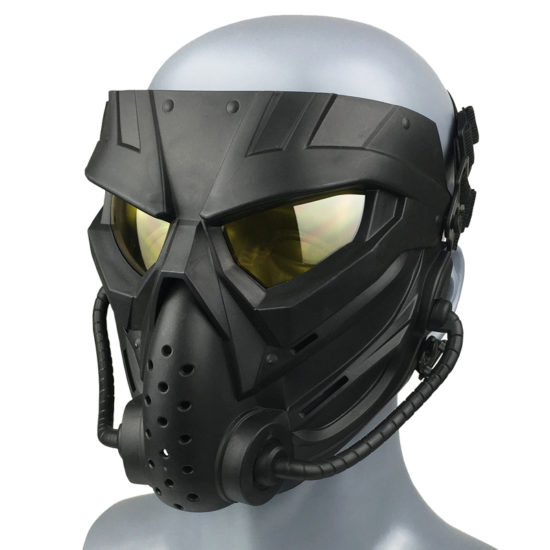 actical Mask Shooting Paintball Skull Mask Military CS Field Full Face Safety Hunting Cycling Breathable Masks