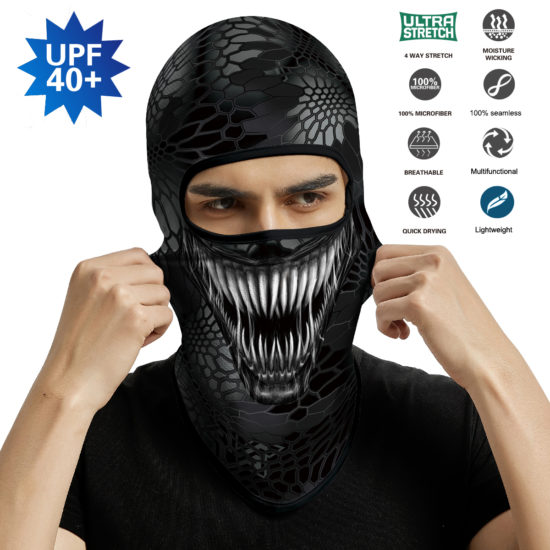 Army Full Face Mask For Balaclava Bandana Venom Buff Neck Gaiter Scarf Biker Breathable - Image 2