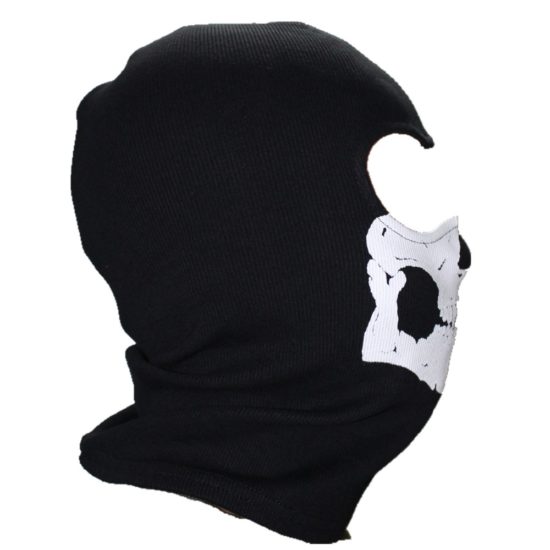 Black Mask Balaclava Beanies Ghost Skull Full Face Warmer Mask - Image 2