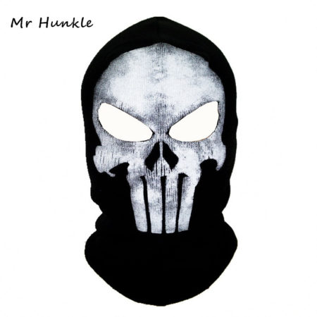 Black Mask Balaclava Beanies Ghost Skull Full Face Warmer Mask