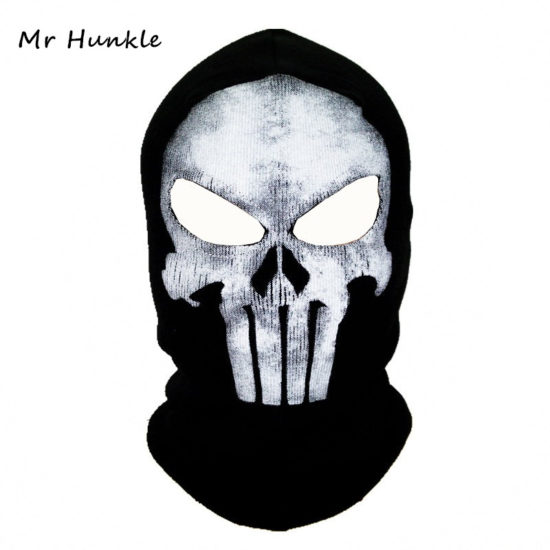 Black Mask Balaclava Beanies Ghost Skull Full Face Warmer Mask