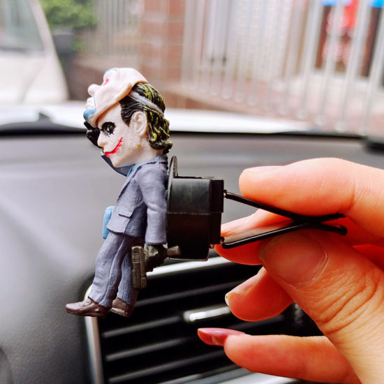 Upside Down Joker Model The Joker Doll Car Accessories Interior Aroma Ornament Clip - Image 3