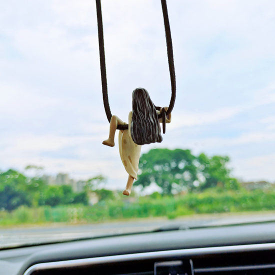 Car Pendant Model Sadako Rearview Mirror Hanging Accessories, Funny Gift - Image 3