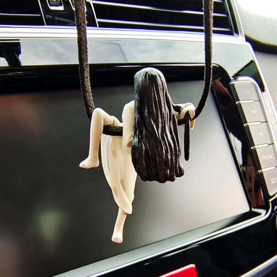 Car Pendant Model Sadako Rearview Mirror Hanging Accessories, Funny Gift - Image 2