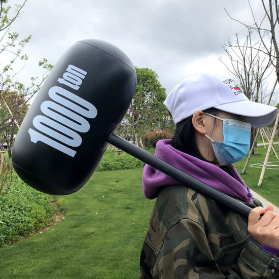 ⁦Large Thousand-ton Hammer Inflatable Toy, Disney Big Hammer Fun Toy Balloon For Joker⁩ - الصورة ⁦2⁩