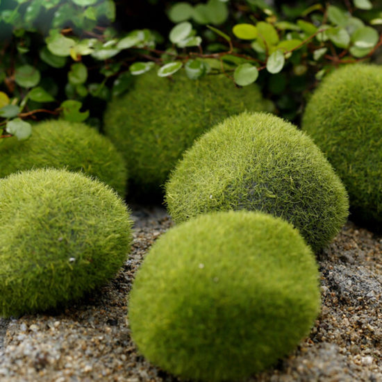 4-Size Fake Stone Artificial Moss Rocks, Home Decor Simulation Plant DIY Decoration For Garden - Image 2