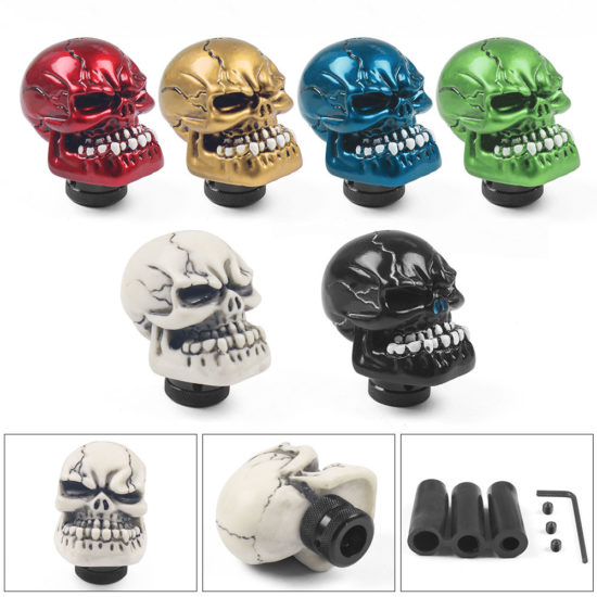 Racing Manual Gear Shifter Skull Car Accessories