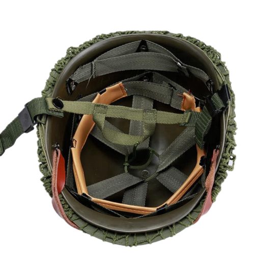 Helmet US Army M1 Green Version Adjustable With Mesh / Canvas Tactical Hard Helmet For Adults - Image 2