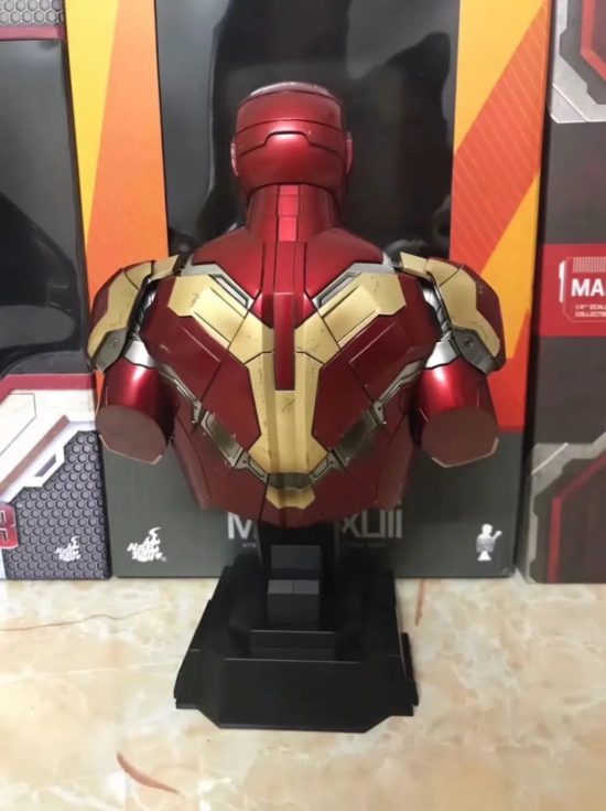 Marvel Iron Man Mark XLIII 43 Bust Model Kit with LED Light PVC Figure Model Toy - Image 3