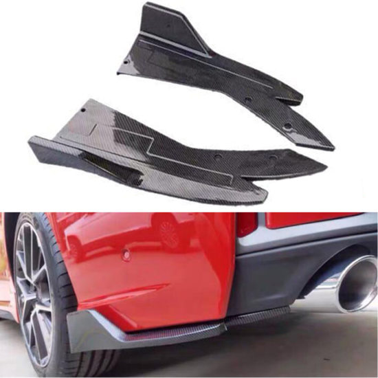 2PCS Car Rear Bumper Lip Winglets Side Wing Auto Decorative Kit
