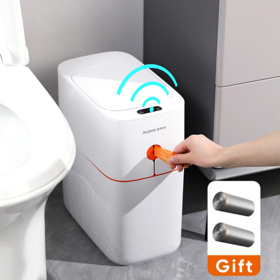 Trash Can From JOYBOS, Smart Sensor Automatic Packing 13L Kitchen Bathroom Waterproof And Privacy